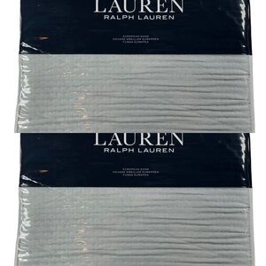 Ralph Lauren Spencer Matelasse King Euro Pillow Shams Sage Green Lot of 2 NWT